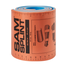 Медична шина SAM® Splint (США) скручена, 91.44 см, синьо-помаранчева
