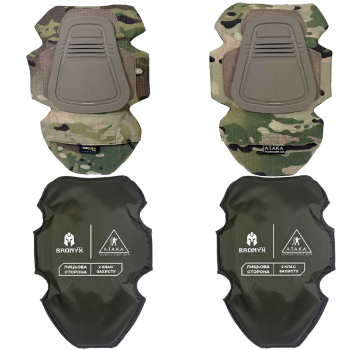Комплект балістичного захисту колін Gen3 1 клас захисту НВМПЕ BRONYX