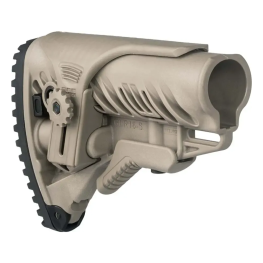 Приклад FAB Defense GLR-16 CP с регулируемой щекой для AR15/M16. Tan