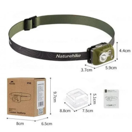 Ліхтар налобний Naturehike CNK2300DQ016, зелений