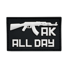 Патч AK ALL DAY White/Black