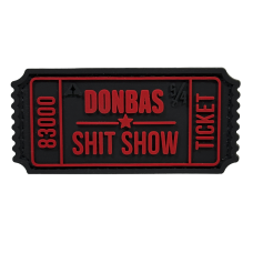 ПАТЧ БИЛЕТ DONBAS SHIT SHOW V2 BLACK/RED