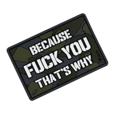 Пвх патч Because camo