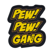Пвх патч «Pew! Pew! Gang Yellow»