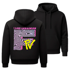 Худі I like Ukrainian Fpv чорний