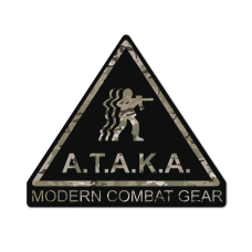 Стикер А.Т.А.К.А. BLACK / LOGO MULTICAM 